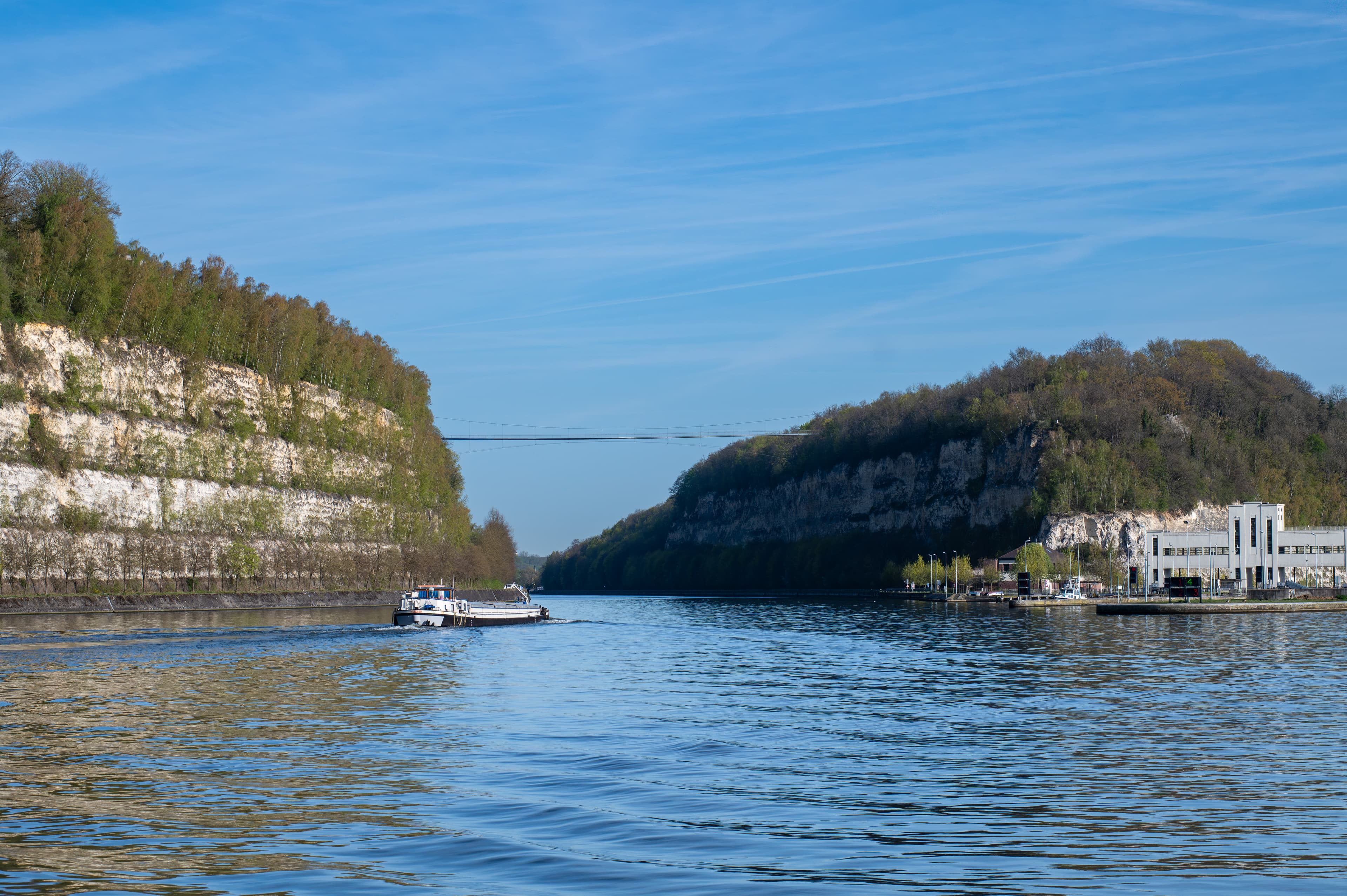Wandelen over de Passerelle